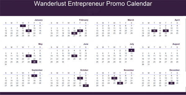 Promo Calendar